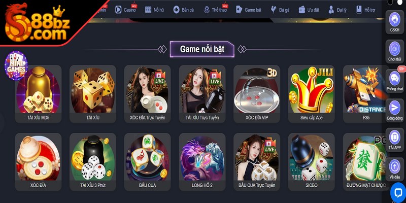 Nhà cái cung cấp đa dạng game cho anh em bet thủ trải nghiệm